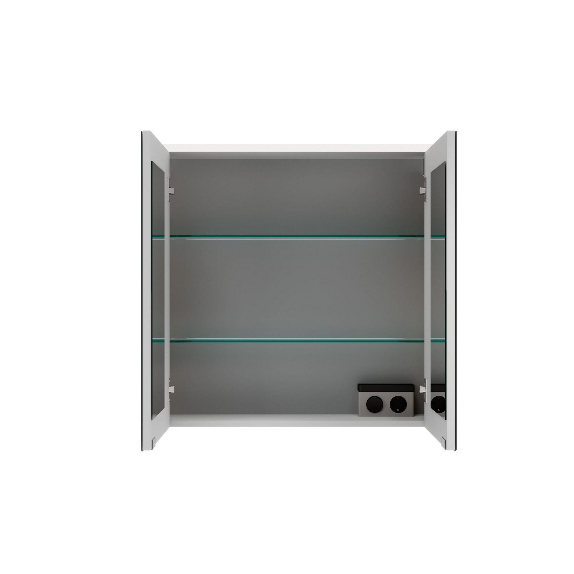 Fackelmann LED-Spiegelschrank 'B.Round' Sandeiche matt 70 x 68,3 x 16,5 cm Bild 2