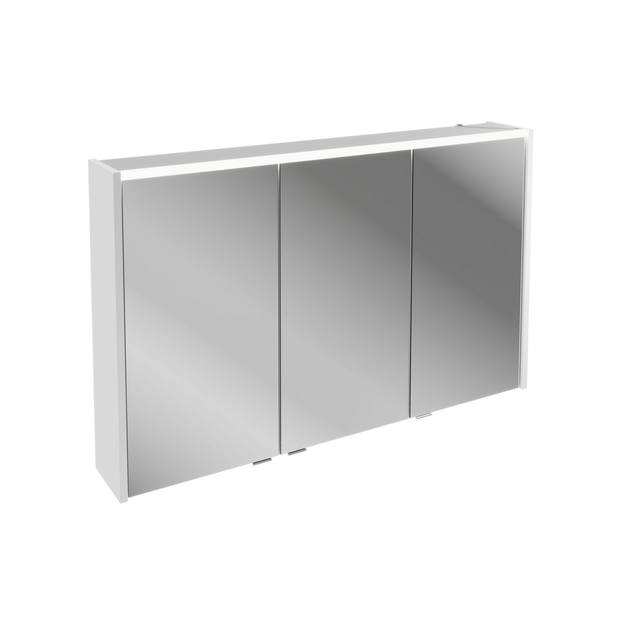 Fackelmann LED-Spiegelschrank 'B.Round' weiß glänzend 110 x 68,3 x 16,5 cm