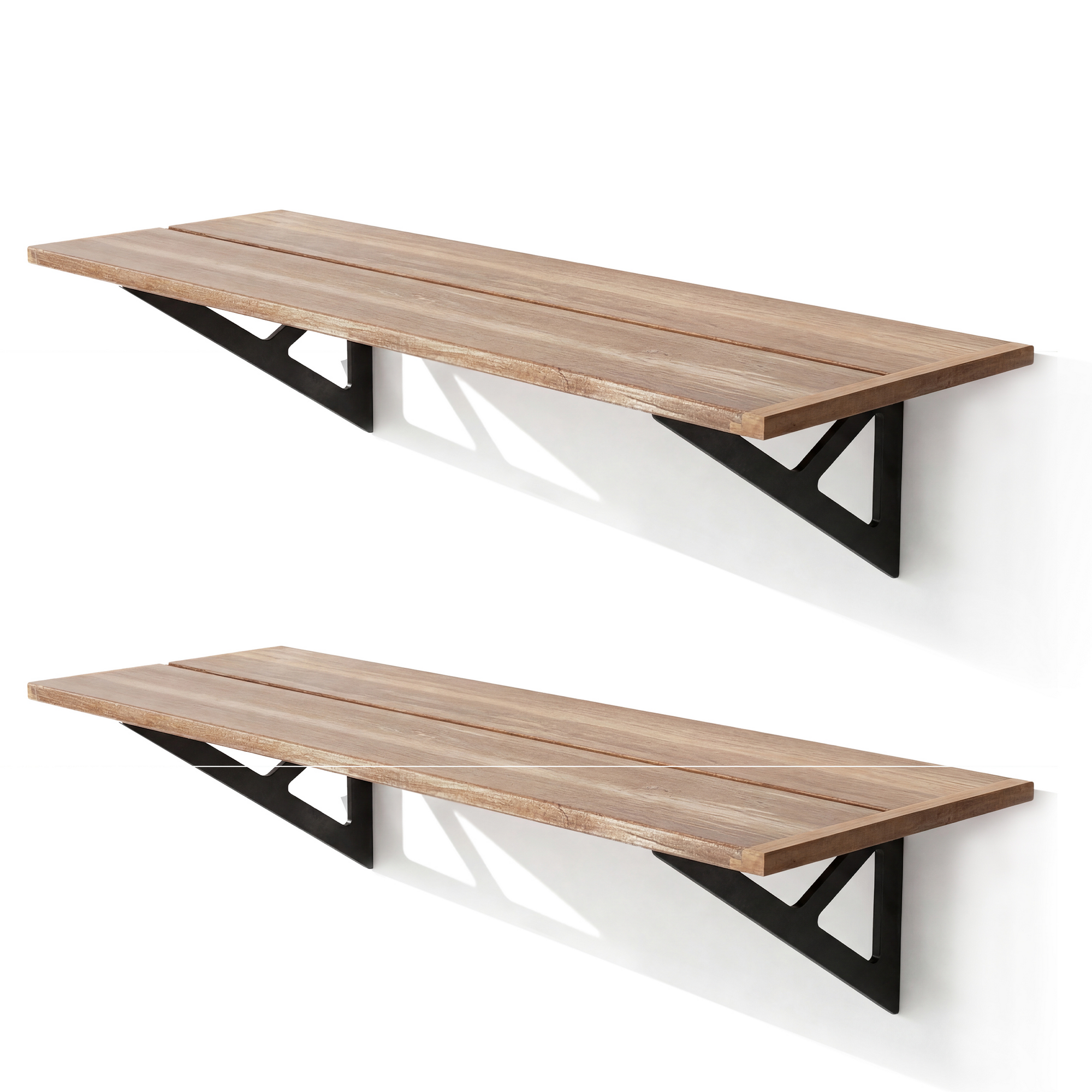 Palram-Canopia Regalset für Gewächshaus 'Natura' braun 38 x 100 cm 2 Stück