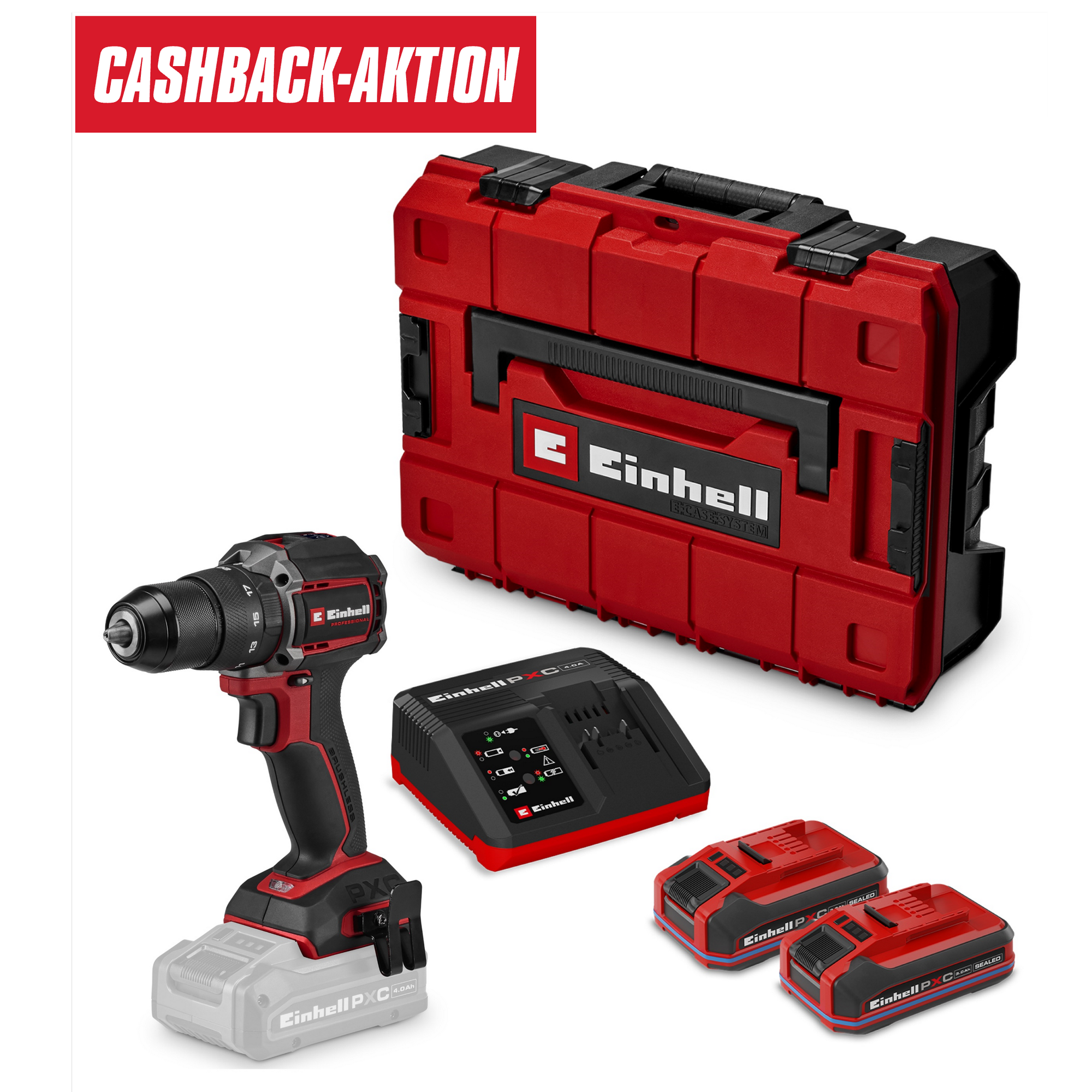 Einhell Akku-Schlagbohrschrauber 'TP-CD 18/50-C Li-i BL' Professional mit Akku und Ladegerät 18 V