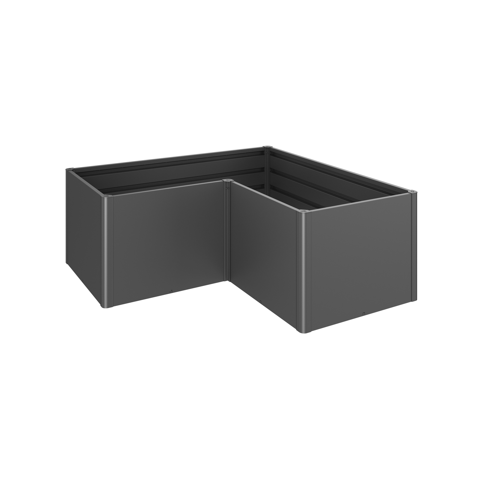 Biohort Hochbeet 'HochBeet maxi ' 201,6 x 201,6 x 77 cm dunkelgrau-metallic
