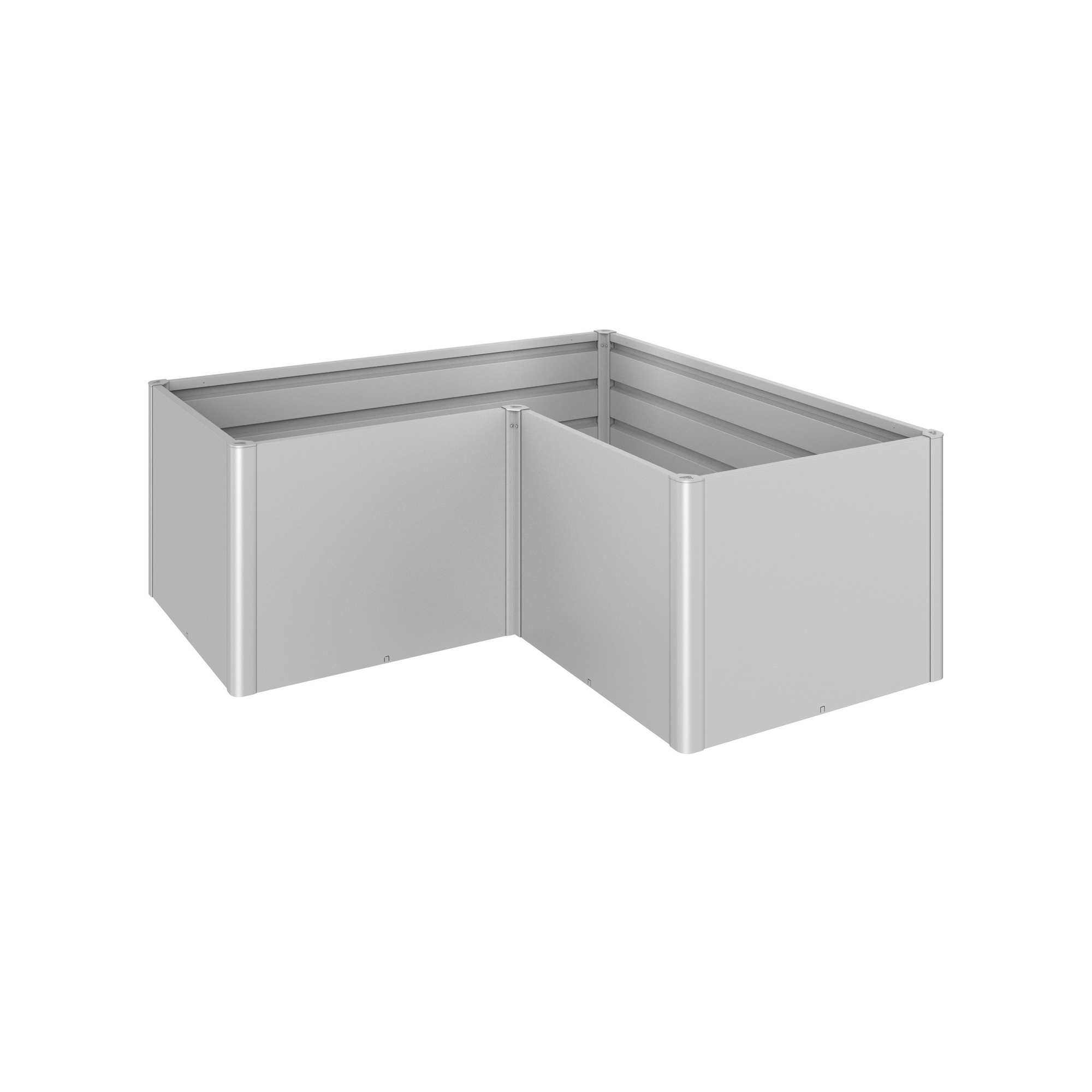 Biohort Hochbeet 'HochBeet maxi ' 201,6 x 201,6 x 77 cm silber-metallic