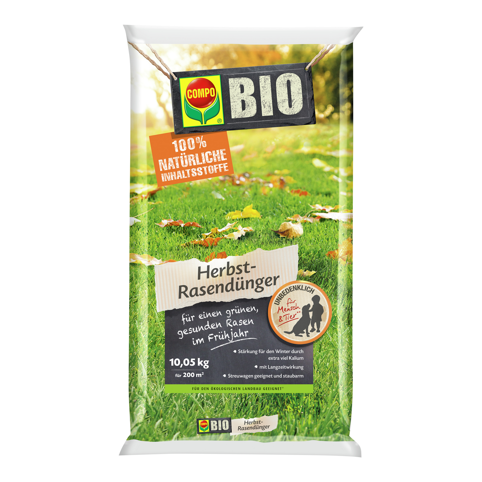 Compo Bio Herbst-Rasendünger 10,05 kg für 200 m²