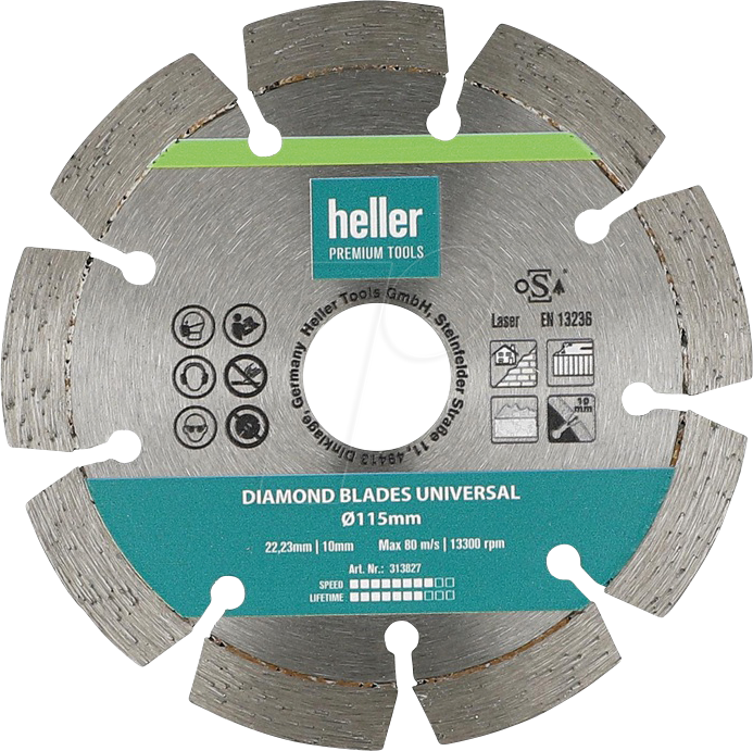 HELLER 313841 - Diamant-Trennscheibe 230 mm Diamond Blade Universal