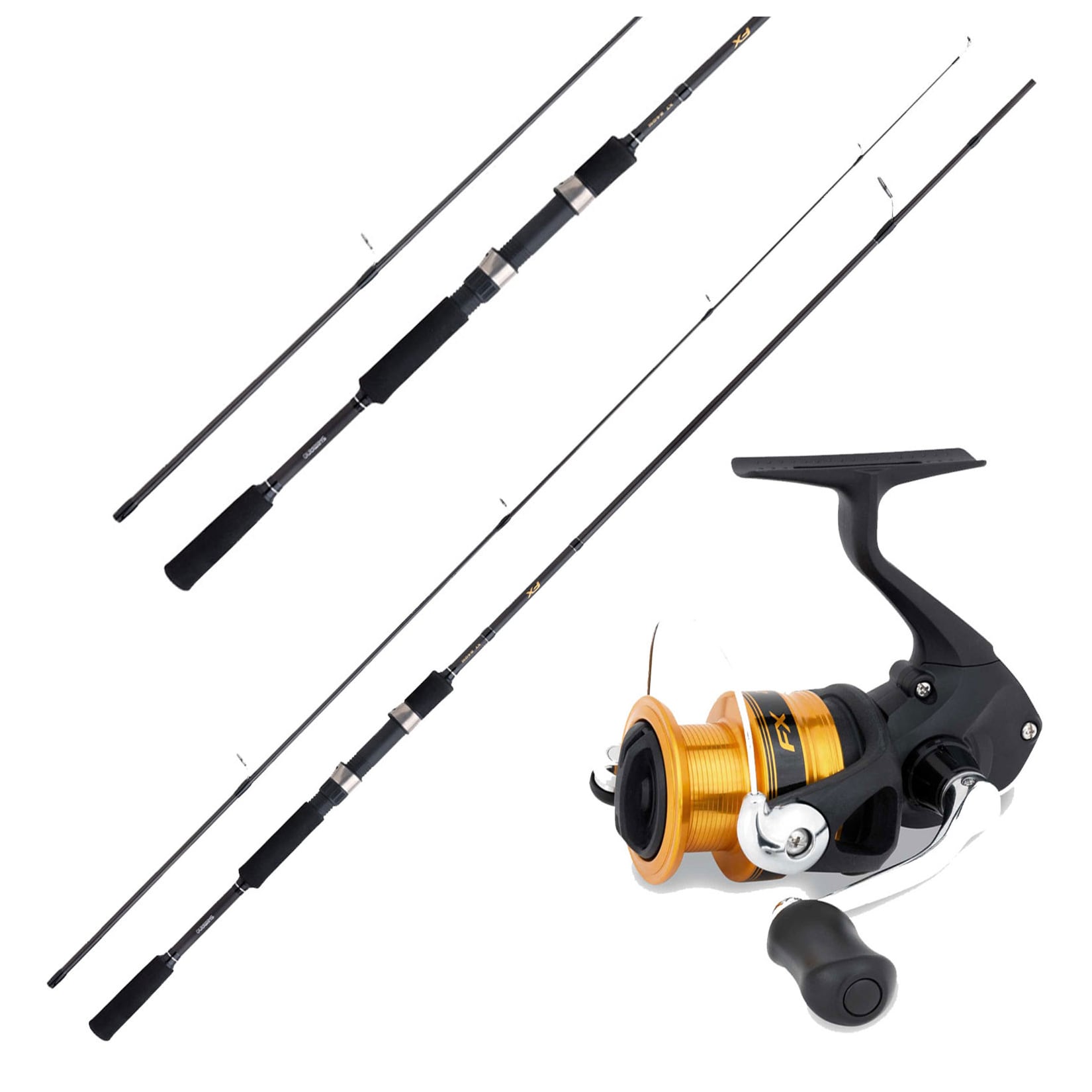 Shimano Rolle FX & Shimano Rute 2,10m 7-21g FX Forellenangeln Combo Angelset
