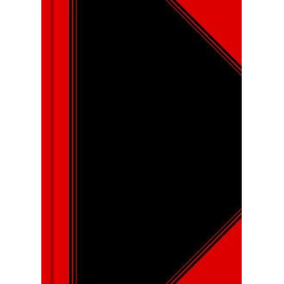 Chinakladde, A6, kariert, 60g, schwarz-rot, 100302816, 96 Blatt