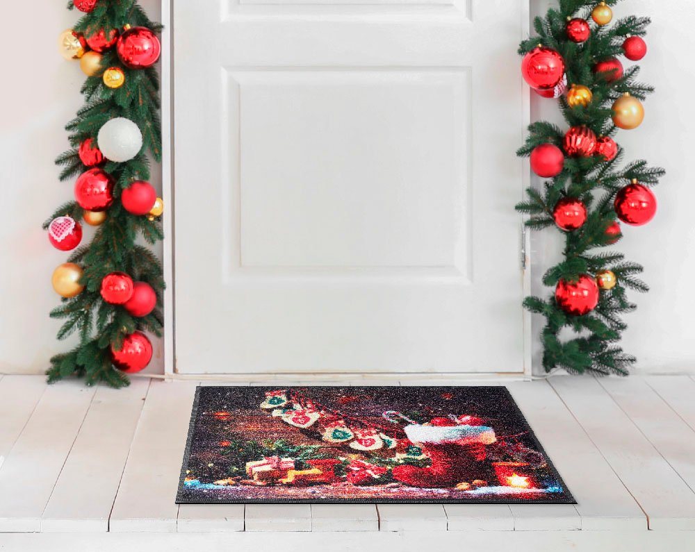 Kleen-Tex Fußmatte Advent Season, rechteckig, Höhe: 7 mm, Schmutzfangmatte, Motiv Weihnachten, waschbar Bild 2