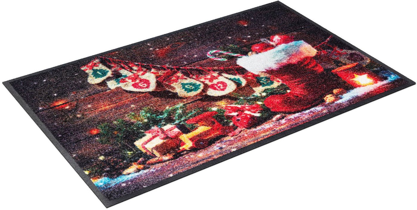 Kleen-Tex Fußmatte Advent Season, rechteckig, Höhe: 7 mm, Schmutzfangmatte, Motiv Weihnachten, waschbar Bild 4