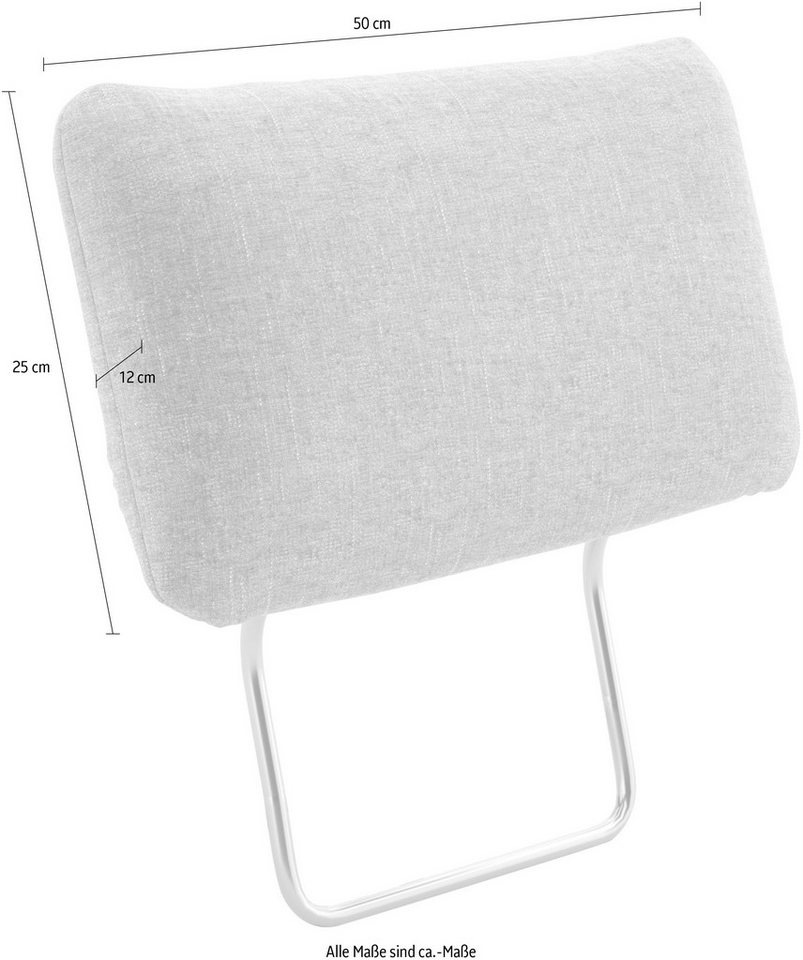 sit&more Sofa-Kopfstütze Moreno, B: 50 cm, (Set, 2 Stück), Set: 2 Stück, passend zur Serie
