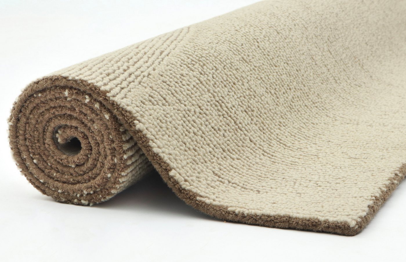 OTTO home Wollteppich Liviaa, handgewebt, Wolle, rechteckig, Höhe: 18 mm, Zen, Skandi, Hygge, Natur, Wohnzimmer, Schlafzimmer, Esszimmer Bild 4