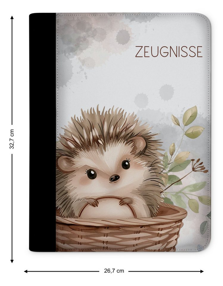 CreaDesign Schreibmappe Kinder Zeugnismappe, Dokumentenmappe, Ordner A4, Igel (1-St) Bild 4