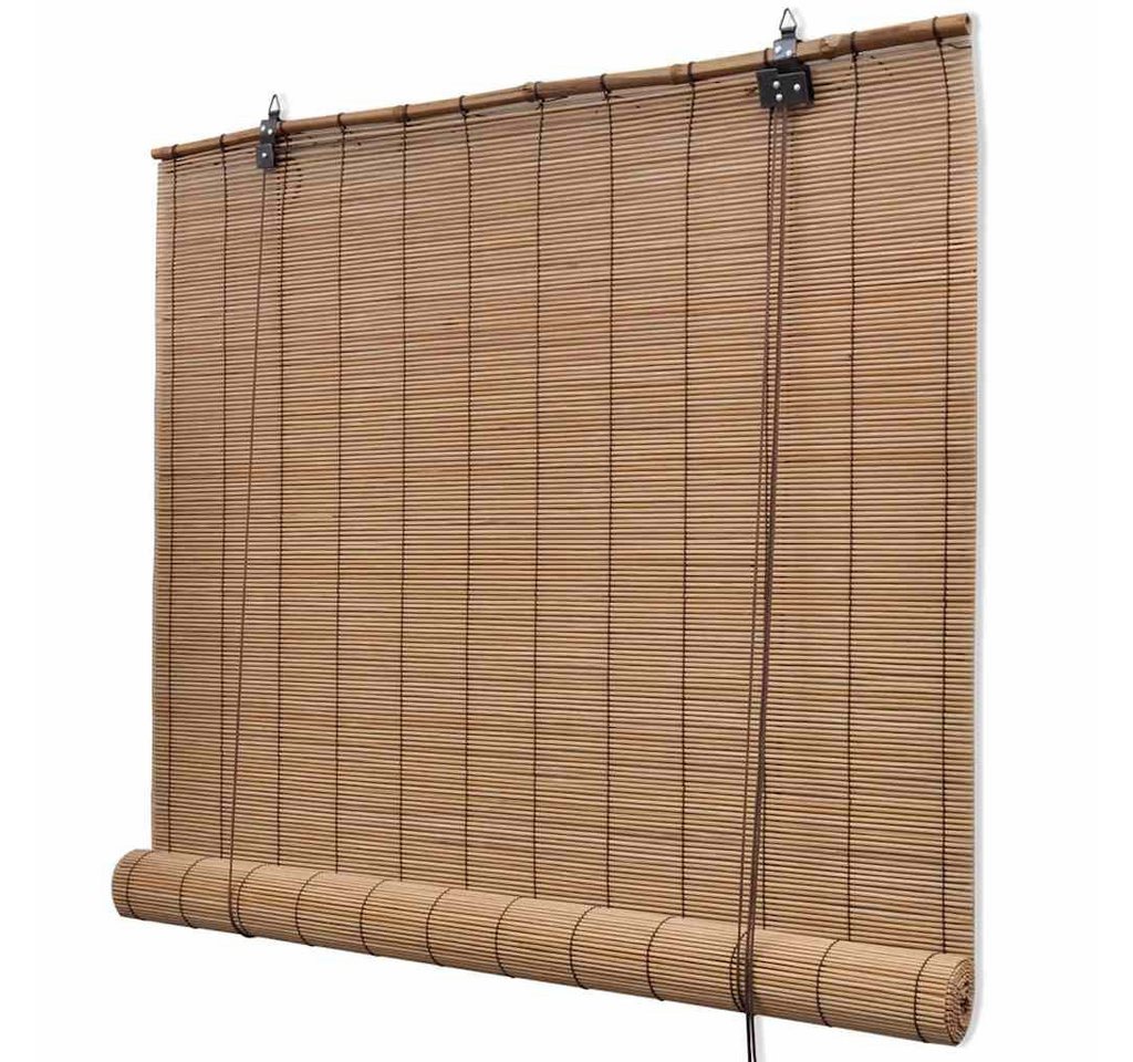 Rollo Bambusrollo Sichtschutz 100 x 160 cm Braun, furnicato