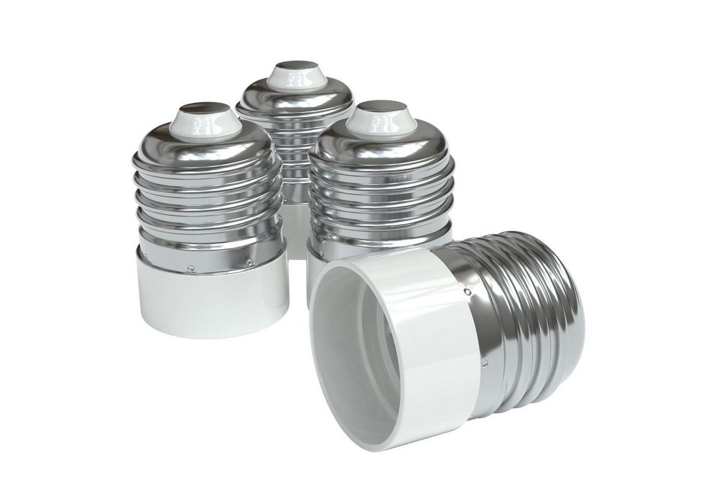 EAZY CASE Lampenfassung Lampensockel E27 auf E14, (Spar-Set), Lampenadapter E27 zu E14 Adapter LED Halogen Energiesparlampen Bild 3