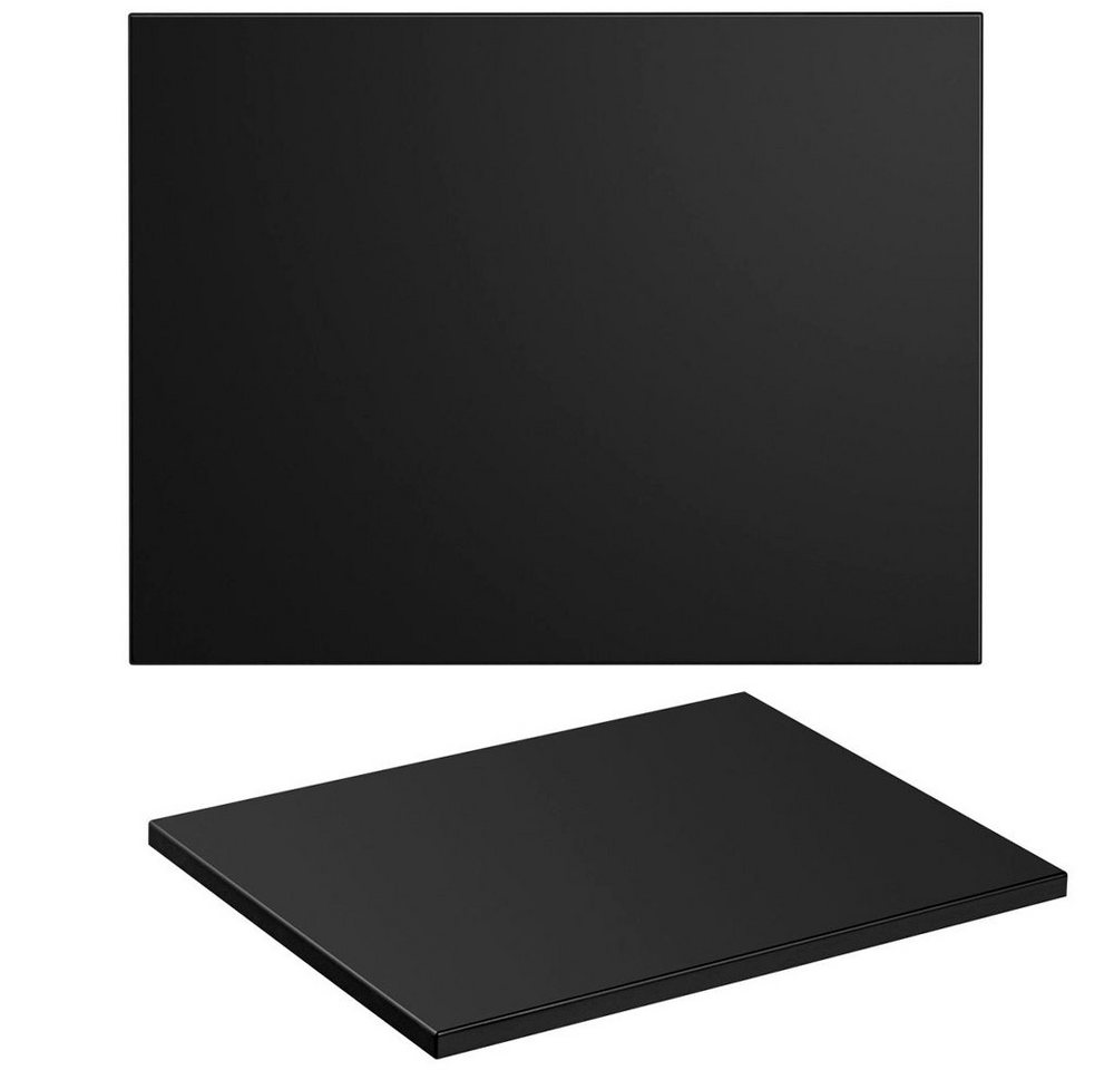 Lomadox Waschtischplatte ADELAIDE-56-BLACK, 60cm in matt schwarz, B/H/T ca. 60,6/2,2/46,5 cm