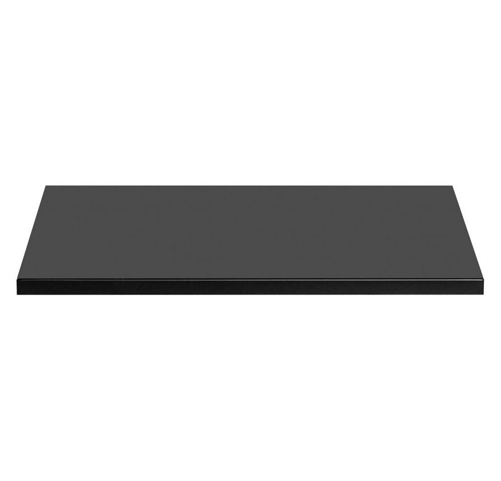 Lomadox Waschtischplatte ADELAIDE-56-BLACK, 60cm in matt schwarz, B/H/T ca. 60,6/2,2/46,5 cm Bild 2