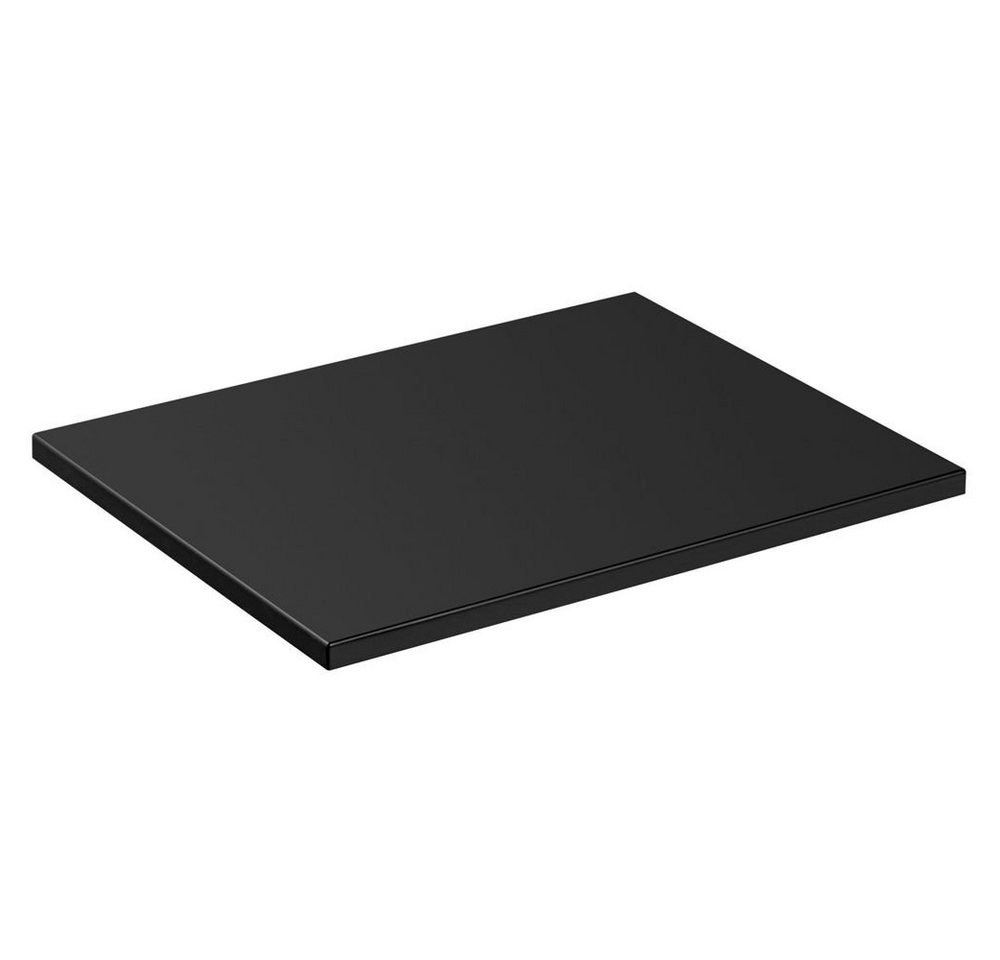 Lomadox Waschtischplatte ADELAIDE-56-BLACK, 60cm in matt schwarz, B/H/T ca. 60,6/2,2/46,5 cm Bild 5