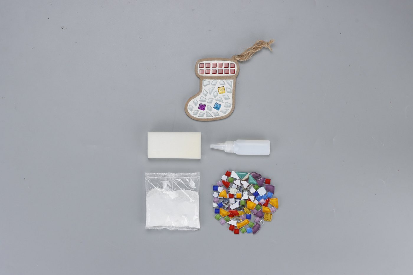 Armena Kreativset Bastelset Weihnachten Geschenk Dekoration mit Mosaik DIY für Kinder Bild 3