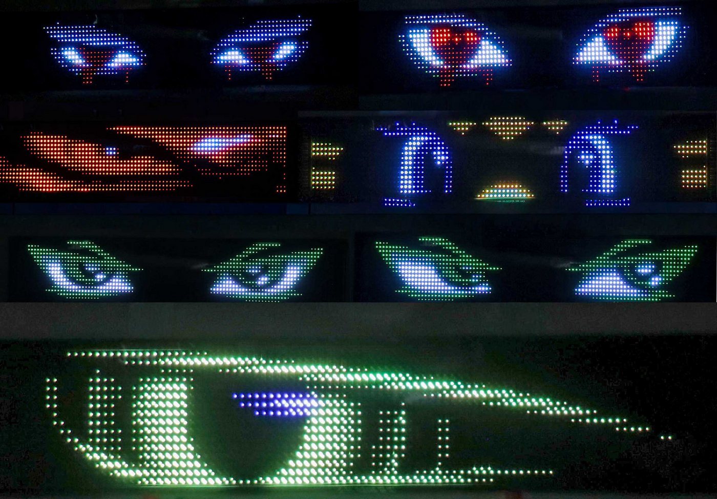All Ride LED Panel Devil's Eye für LKW, Fahrerhausbeleuchtung, LED fest integriert, Farbwechsler, LKW Teufelsaugen Bild 2