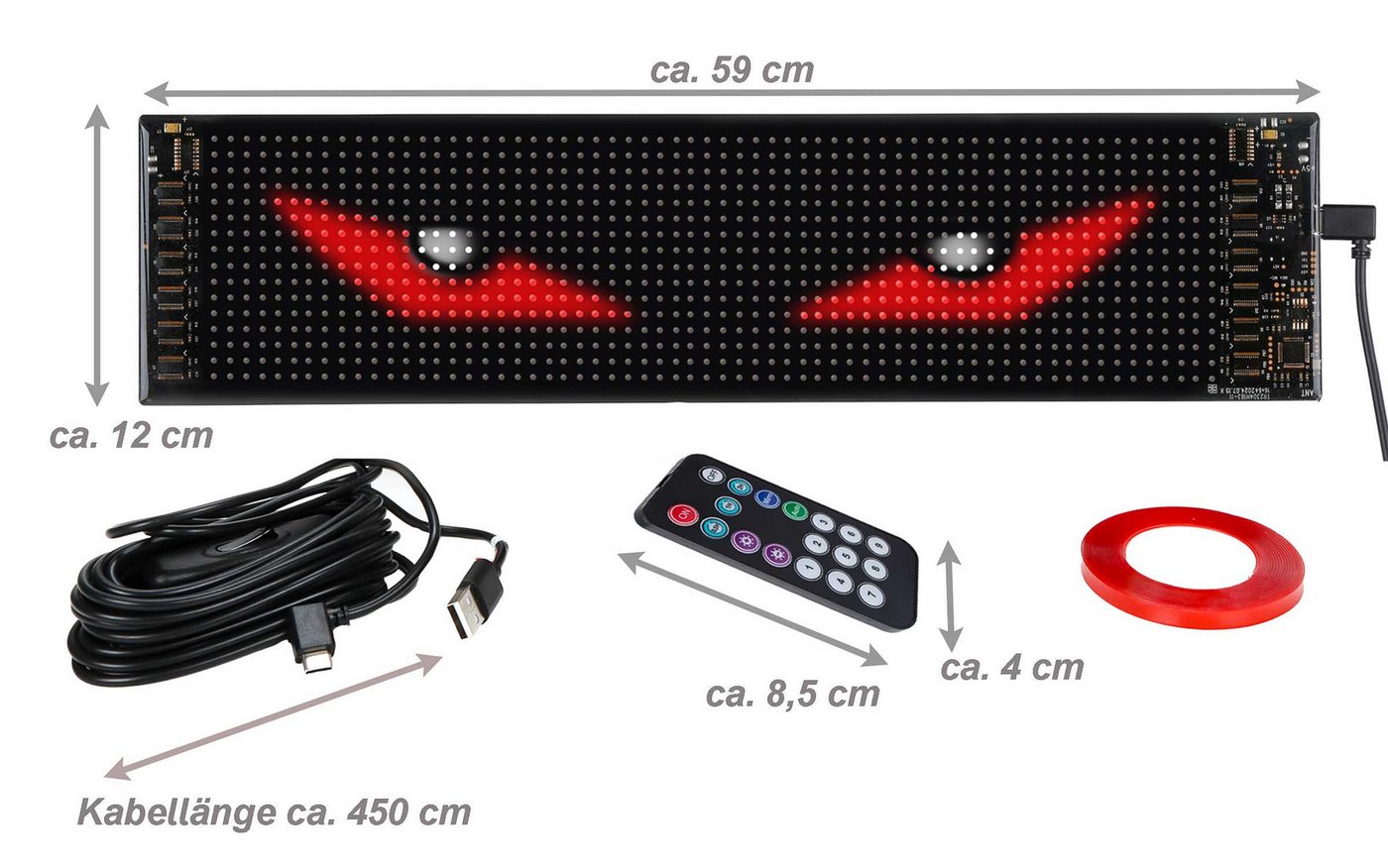 All Ride LED Panel Devil's Eye für LKW, Fahrerhausbeleuchtung, LED fest integriert, Farbwechsler, LKW Teufelsaugen Bild 3