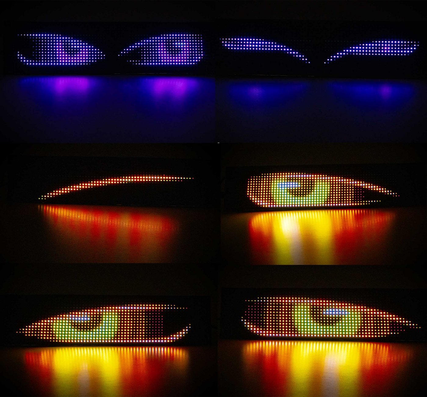 All Ride LED Panel Devil's Eye für LKW, Fahrerhausbeleuchtung, LED fest integriert, Farbwechsler, LKW Teufelsaugen Bild 4