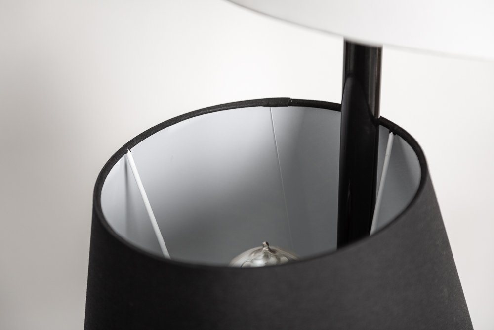 riess-ambiente Stehlampe LEVELS 163cm schwarz / grau, ohne Leuchtmittel, Retro Design,Schirm aus Leinenstoff Bild 4
