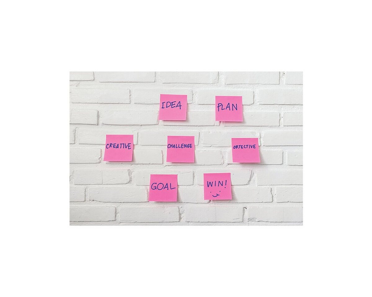 Otto Office Premium Haftnotizblock extra stark, 5,0x4,0 cm in Neonfarben, ablösbar und wiederholt selbstklebend Bild 5