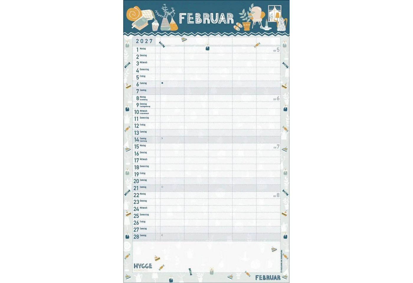 Korsch Verlag Wandkalender Hygge Planer 2027 Bild 3