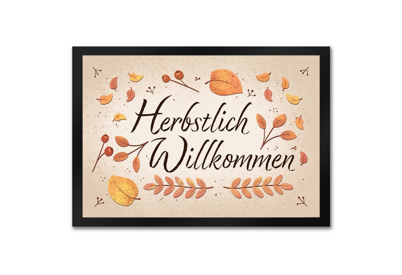 speecheese Fußmatte Herbstlich Willkommen Fußmatte in 35x50 cm mit bunten Blättern Bild 2