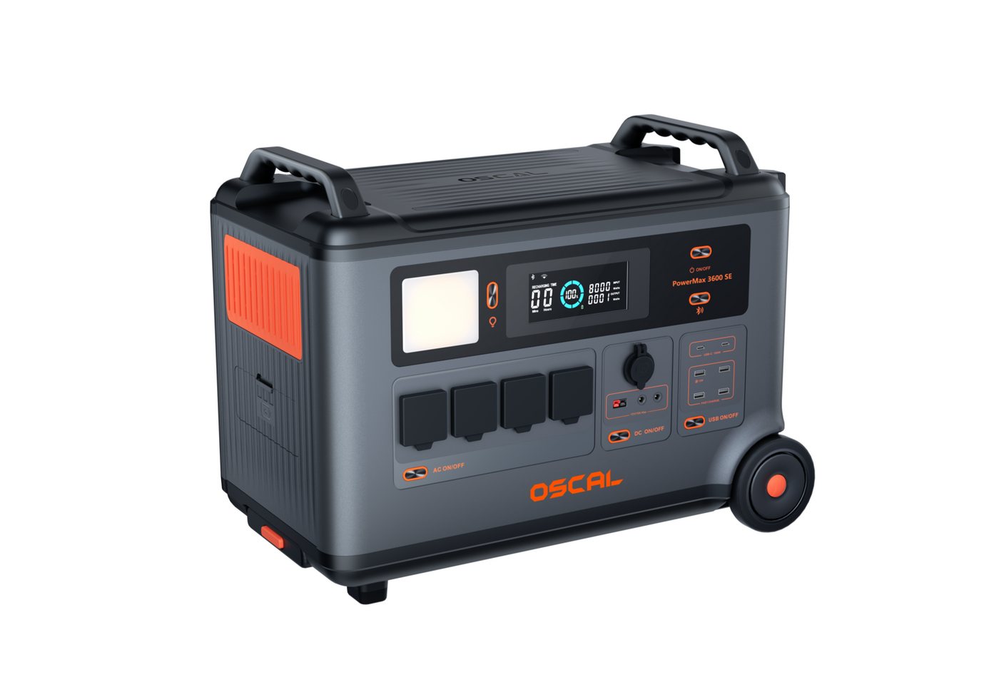 OSCAL Stromerzeuger PowerMax 3600 Tragbare Powerstation 3600W/3600Wh Solargenerator Bild 3