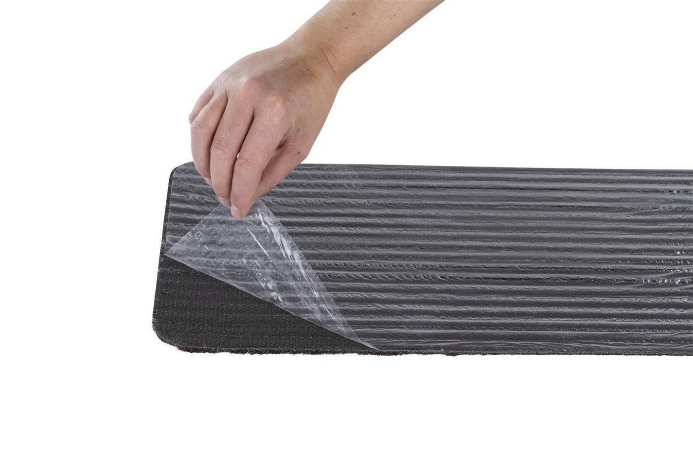 Metzker® Stufenmatte Stufenmatten Tulus Rechteckig - Aufleger, rechteckig ohne Winkel, Höhe: 7 mm, 14 Stück im Set - Grau Bild 4