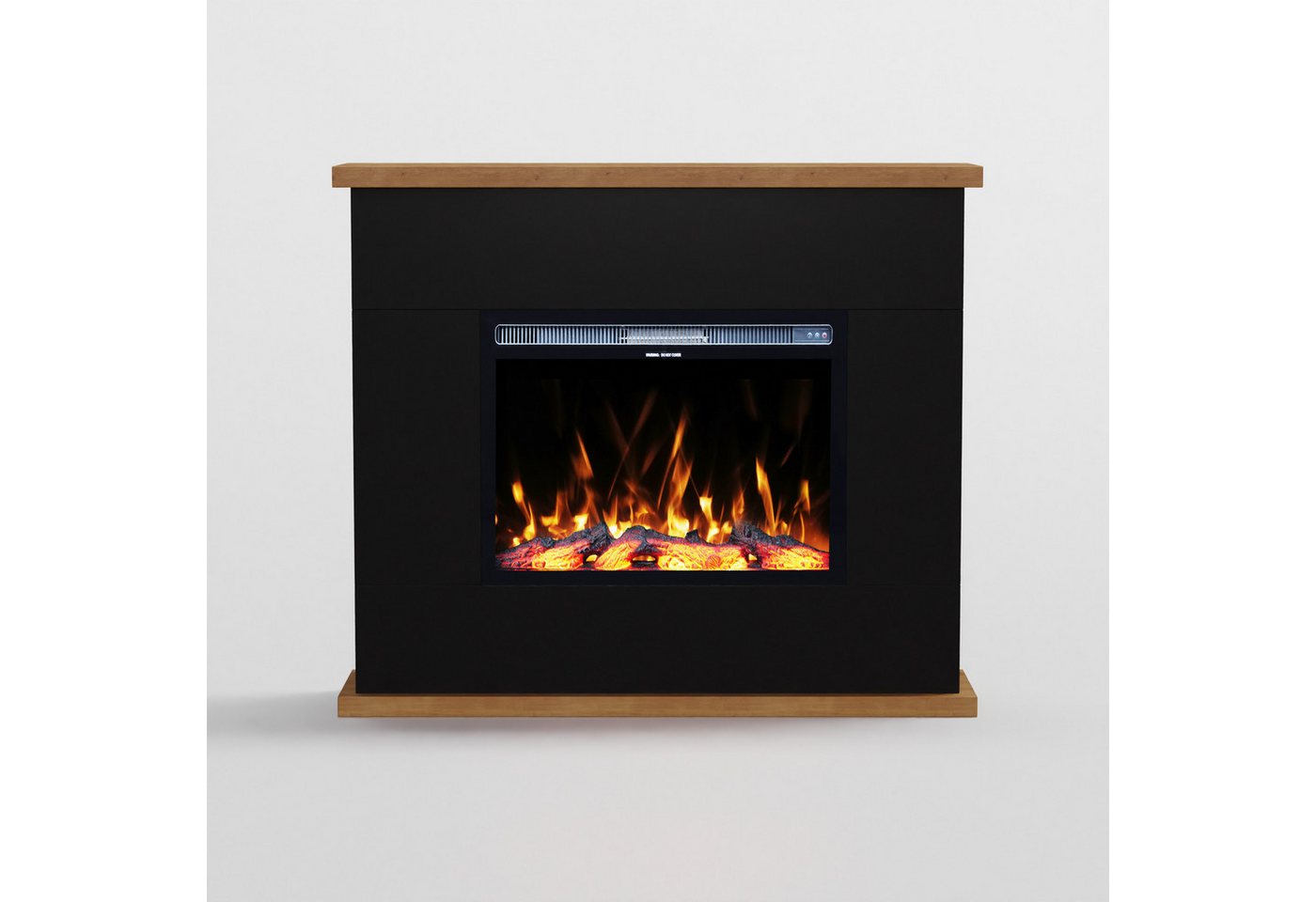 GARLIVO Elektrokamin Garlivo TORINO Elektrokamin, täuschend echte Flamme mit Heizung und Knistereffekt Bild 4