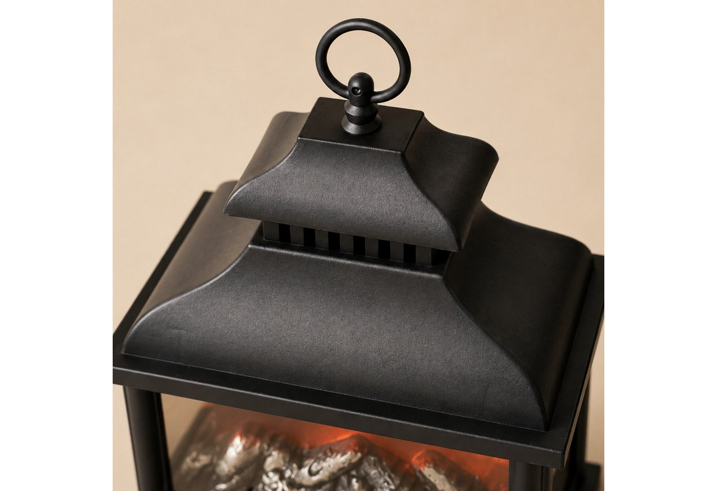 TWILUX Elektrokamin LED-Kaminlaterne, 13,5 x 25,5 x 37 cm