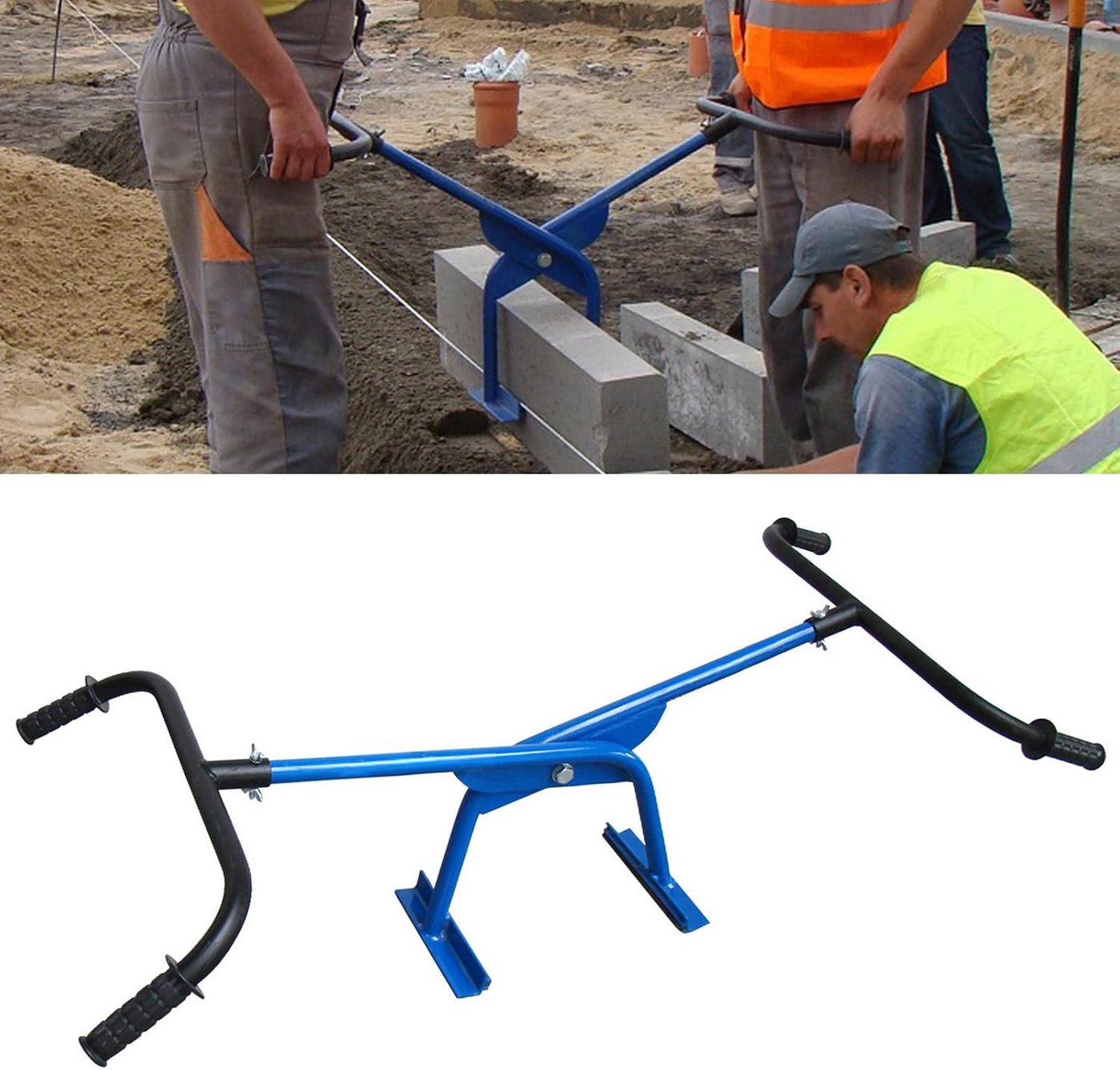 Mimal Plattenheber Bordsteinzange Steingreifer Steinzange Borsteinträger Hebezange, max. 130 kg Traglast, Öffnungsweite max. 150 cm, 1-tlg.] Bild 5