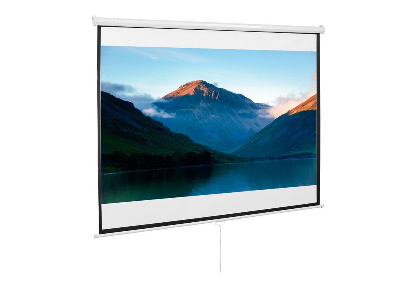 MC Star Leinwand Beamer Leinwand 203 x 152 cm 100 Zoll 4:3/ 16:9 Projektionsleinwand, Manuell für Heimkino Bild 3