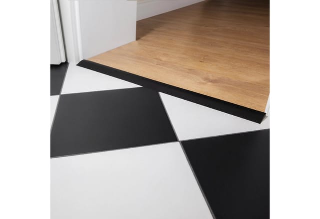 Quest Übergangsprofil Übergangsleiste selbstklebend 50 x 7 mm, Höhenausgleich (1-St), selbstklebend, Höhenausgleich 1-7 mm, 100 cm