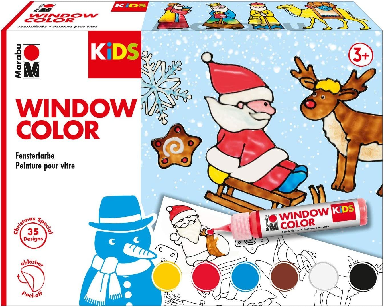 Marabu Sticker MARABU KiDS Window Color Set 6tlg. Bild 2