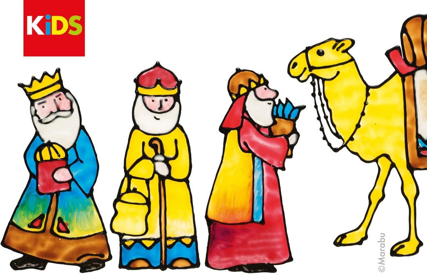 Marabu Sticker MARABU KiDS Window Color Set 6tlg. Bild 3