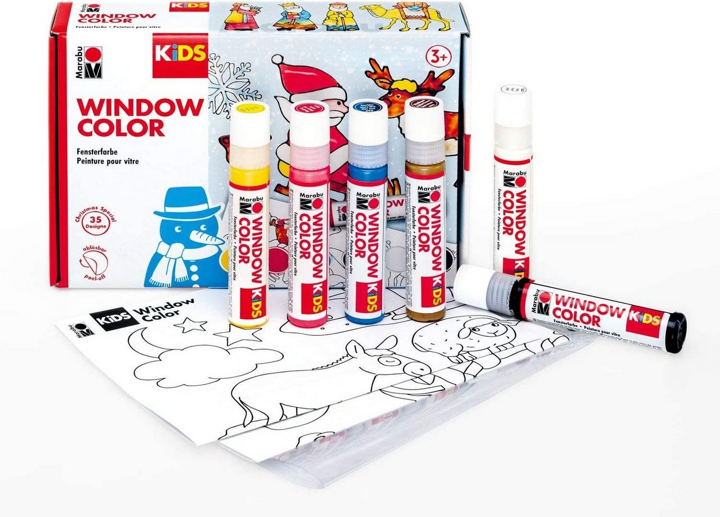 Marabu Sticker MARABU KiDS Window Color Set 6tlg. Bild 4