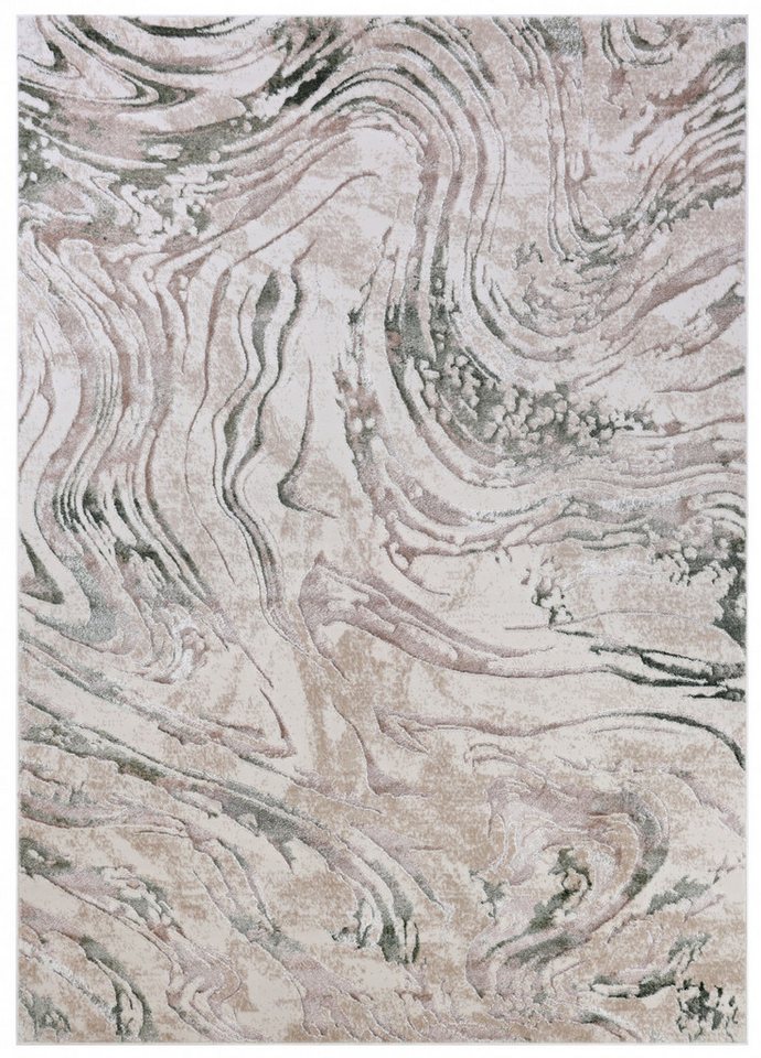 Mazovia Designteppich Abstrakt Wohnzimmer, Schlafzimmer, Esszimmer, Büro, 140 x 200 cm, Fußbodenheizung Bild 5