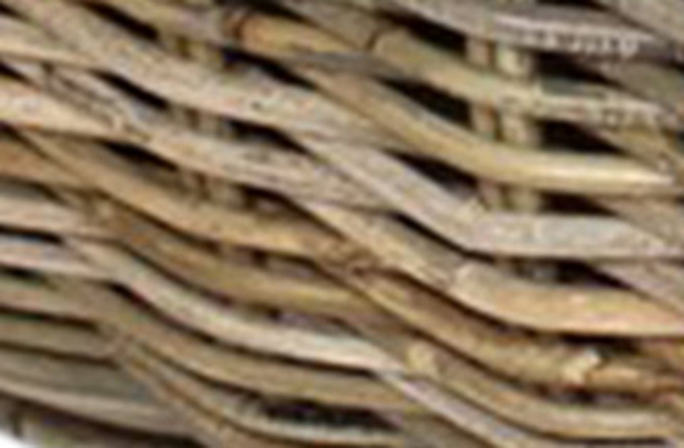 Van der Leeden Kaminholzkorb Feuerholzkorb Brennholz Rattan 50x38 cm Handmade Abgerundet (Stück, 1 St., Packung), 50x38x34 cm, Handmade, Rattan, Braun, mit Tragegriff