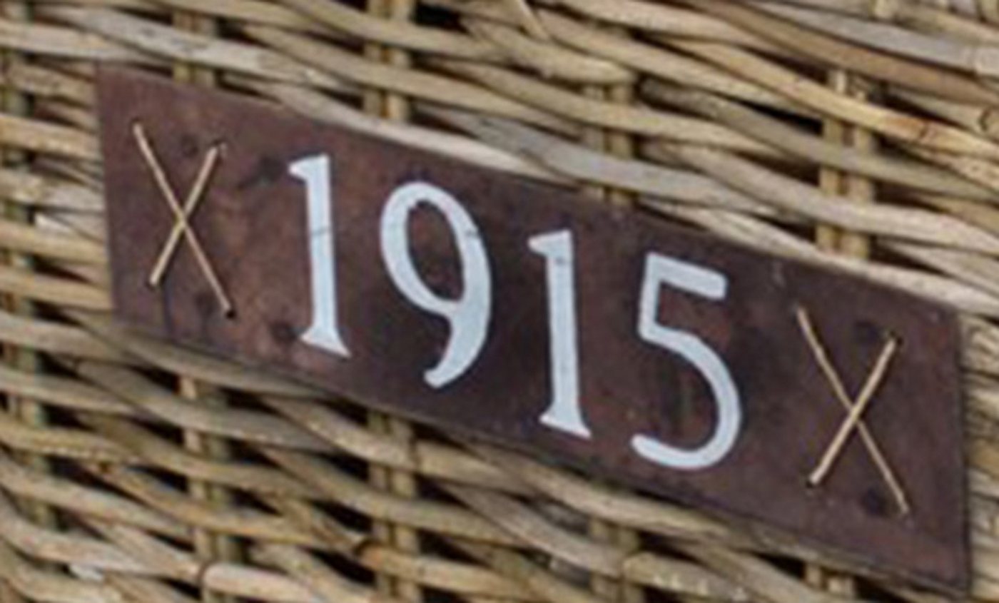 Van der Leeden Kaminholzkorb Feuerholzkorb Brennholz Rattan 50x38 cm Handmade Abgerundet (Stück, 1 St., Packung), 50x38x34 cm, Handmade, Rattan, Braun, mit Tragegriff Bild 2