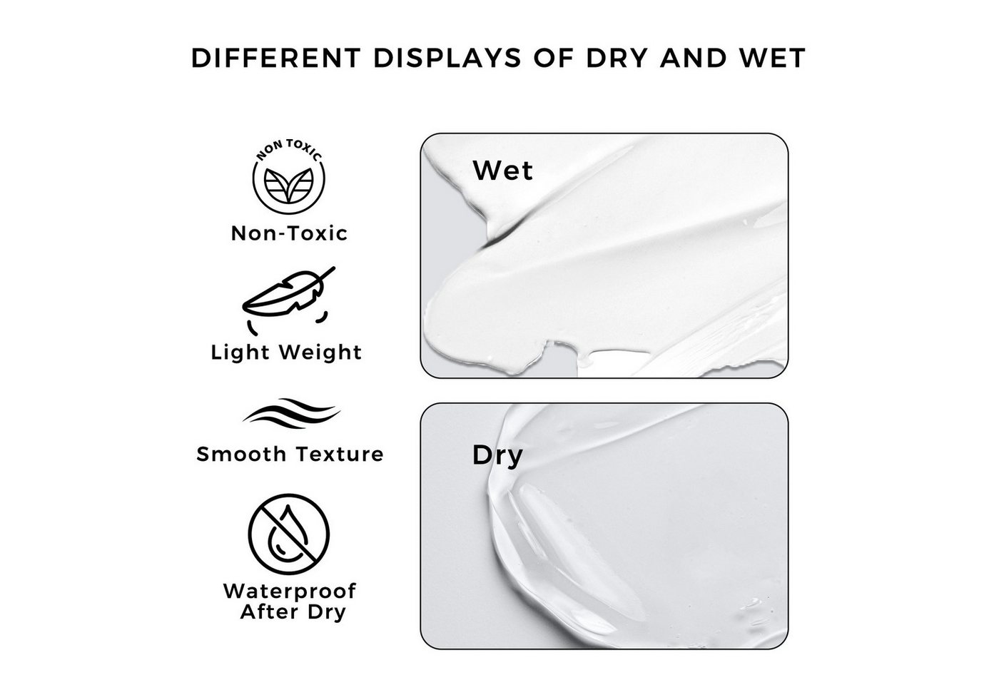 Artecho Bastelfarbe Gesso Grundierung Transparent 500 ml – Acryl Grundierung,Grundierfarbe, Für Leinwand, Papier, Holz & Karton – Wasserfest, Dauerhafte Haftung Bild 4