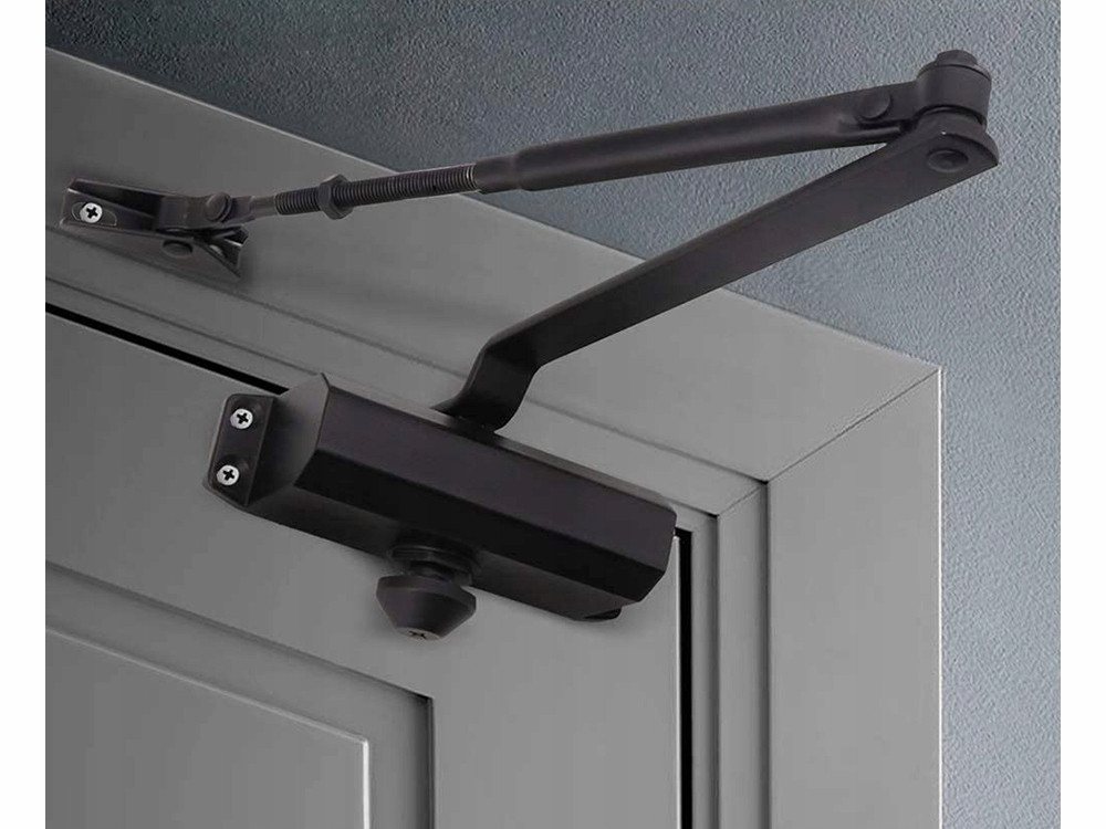 VERK GROUP Türschließer Türschließer Hydraulisch Einstellbar Automatisch bis 65 kg Schwarz, (1-tlg), Hydraulisch, einstellbare Schließgeschwindigkeit