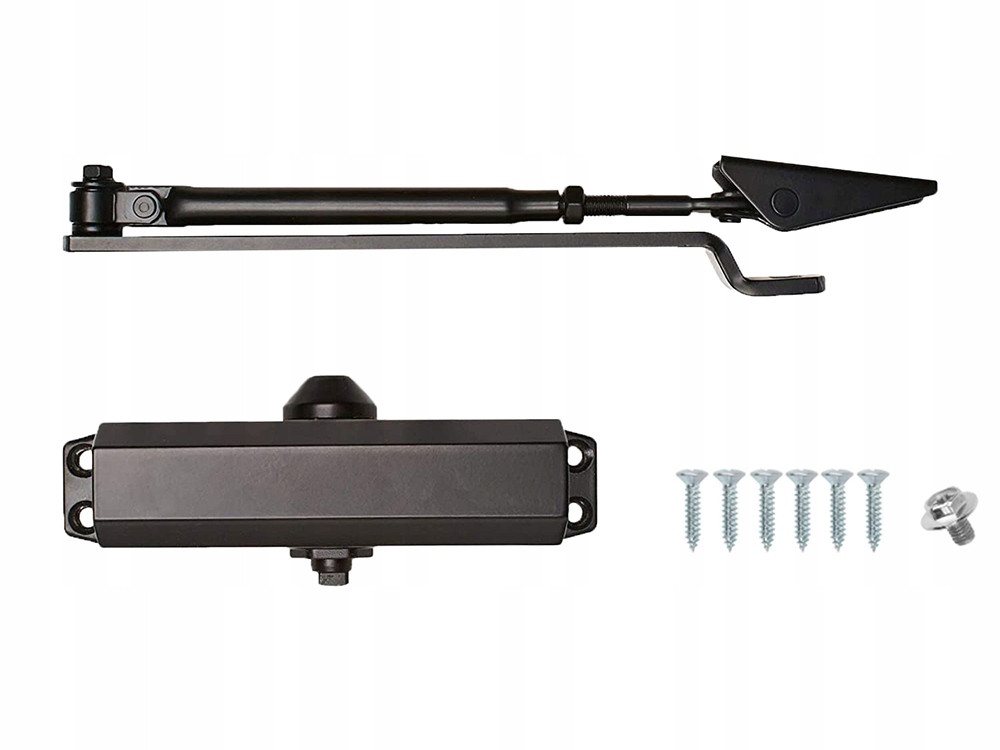 VERK GROUP Türschließer Türschließer Hydraulisch Einstellbar Automatisch bis 65 kg Schwarz, (1-tlg), Hydraulisch, einstellbare Schließgeschwindigkeit Bild 4