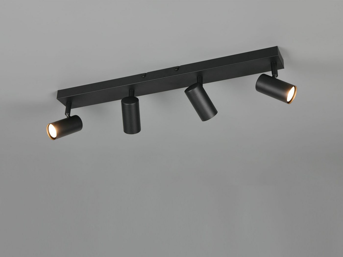 Reality Leuchten LED Deckenstrahler Metall, Spots schwenkbar, Breite 56cm, Leuchtmittel dimmbar, LED wechselbar, Warmweiß, Designklassiker Innen Strahler Deckenleuchte dimmbar über Schalter Bild 5