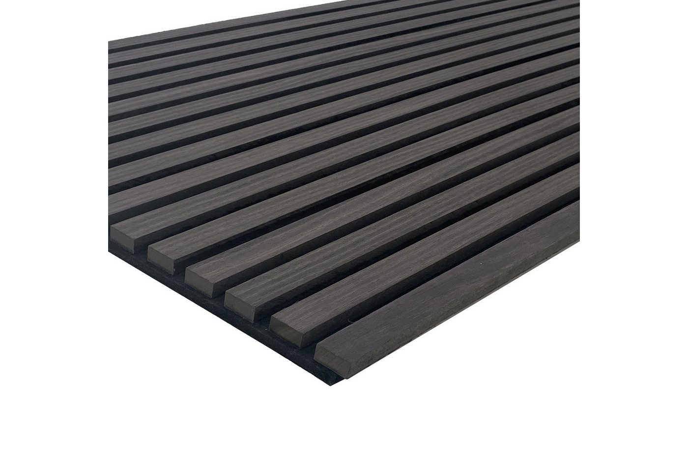 tktrading24 Wandpaneel Akustikpaneel mit Holzfurnier Wandpaneele in Black Nior mit PET-Filz, BxL: 60x270 cm, (1-tlg) Bild 3