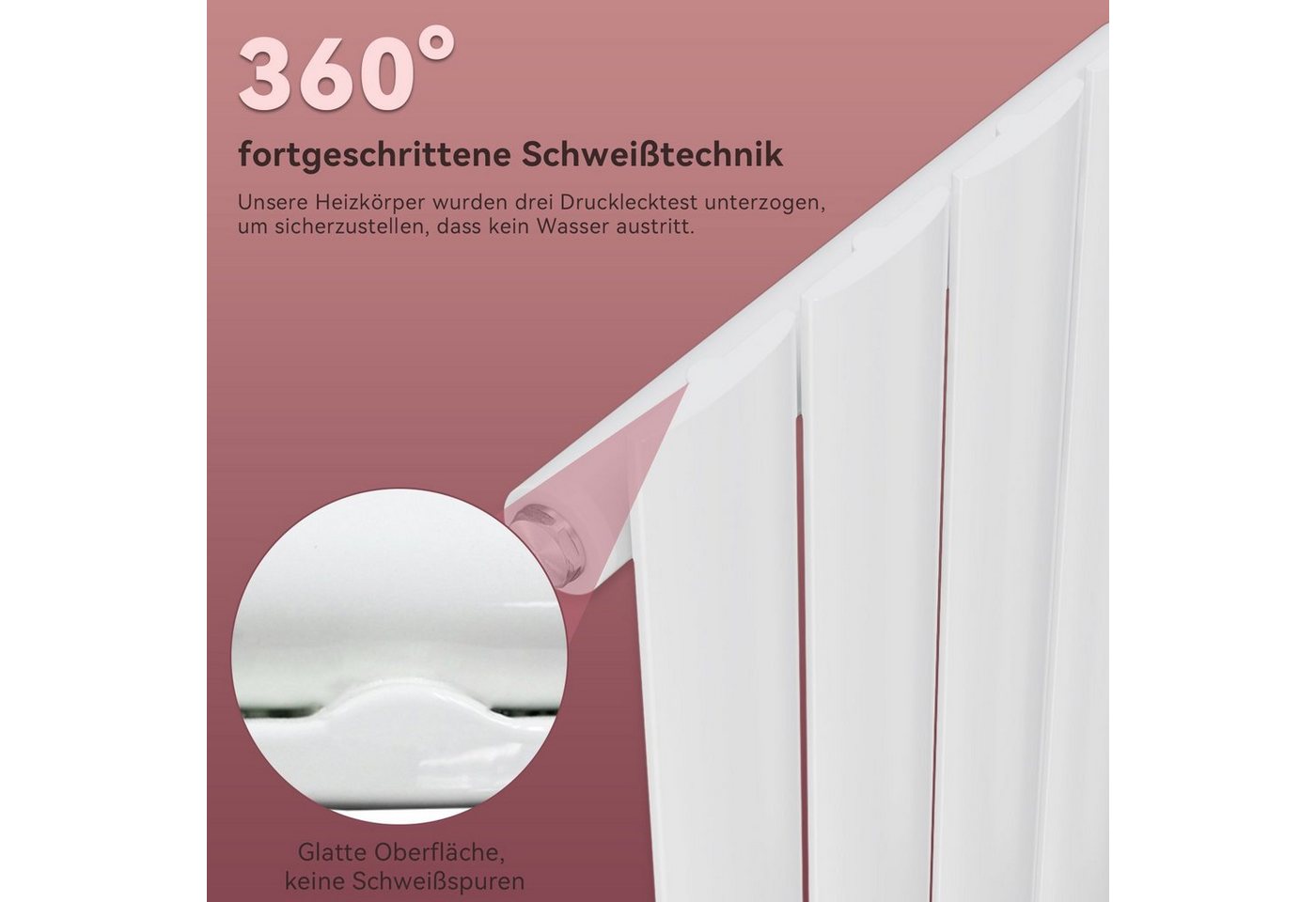 ELEGANT Heizkörper 600x311 / 900x311mm,Heizkörper,Vertikal Paneelheizkörper Bild 2