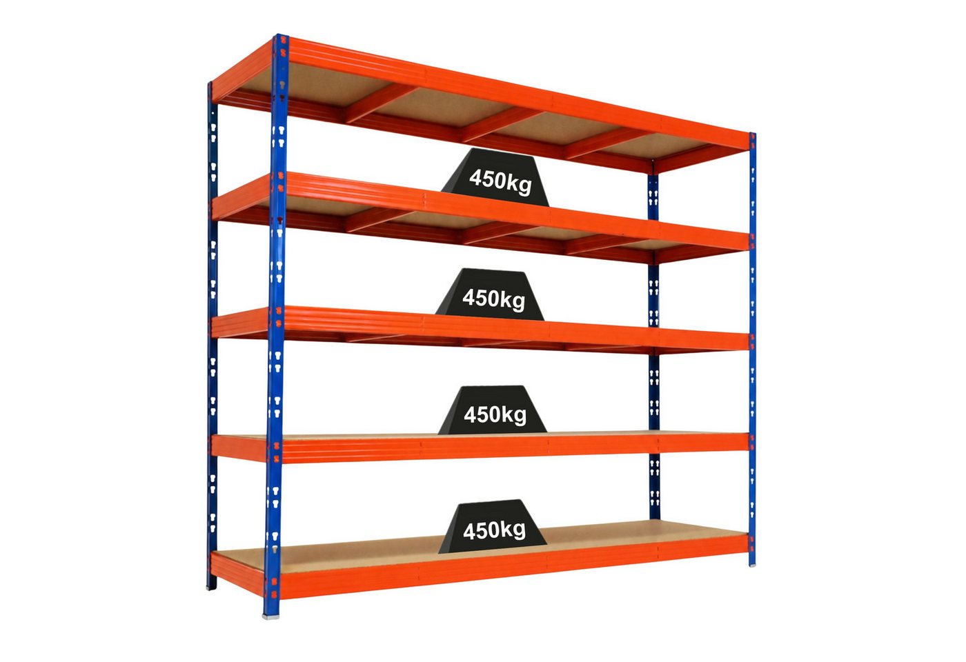 PROREGAL® Schwerlastregal Steckregal Profi-Weitspannregal RHINO bis zu 500kg Fachlast Bild 2