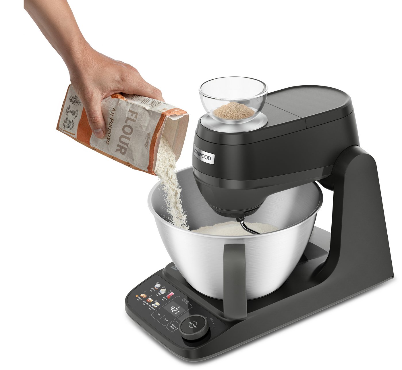KENWOOD Küchenmaschine KHC40.080BK, 1000 W, 4,3 l Schüssel