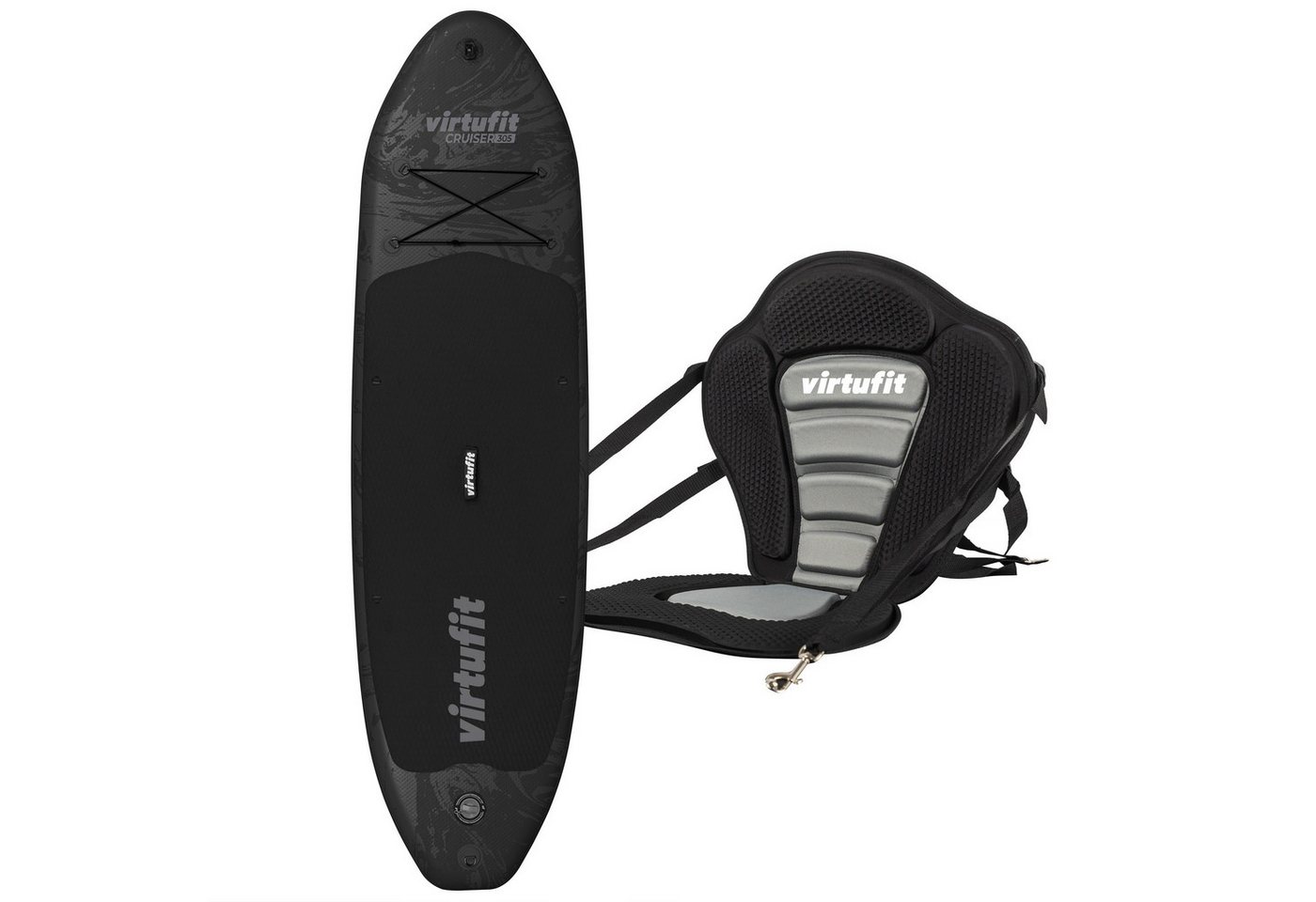 VirtuFit Inflatable SUP-Board VirtuFit Supboard Cruiser 305 Schwarz mit Kajak-Sitz Bild 2